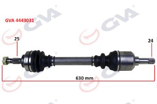 KOMPLE AKS SOL PARTNER/C4 1.6 HDI 09 307 1.4/1.6 HDİ 630MM resmi