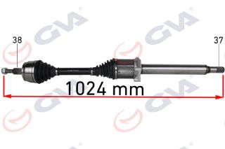 KOMPLE AKS SAĞ TRANSPORTER T6 2.0 TDI 140HP AUTO 12- resmi