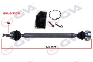 KOMPLE AKS SAĞ GOLF IV-BORA-LEON 97-05 1.4-1.6 822MM resmi