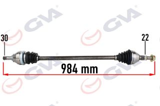 KOMPLE AKS SAĞ OPEL VECTRA C 1.6-1.8 02-08 984MM resmi