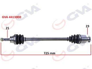 KOMPLE AKS SAĞ RENAULT 9/11 1.4 725MM 85-00 resmi