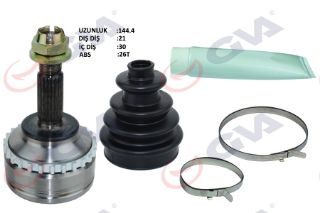 AKS KAFASI DIŞ ÖN CLİO II 1.4İ 16V 98-05 KANGOO 98-08 ABSLİ 26DİŞ 21X30X52.2 144.5MM resmi