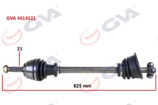 KOMPLE AKS SOL KANGOO 1.9DTI 98-08 625MM resmi
