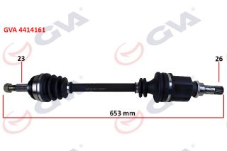 KOMPLE AKS SOL CLİO III 1.5 DCI 05- LOGAN 1.4-1.6-1.5 DCİ 07- 653MM resmi