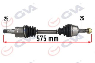 KOMPLE AKS SOL CORSA D 1.3 CDTI 06 DTH 575MM resmi