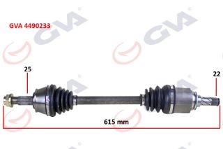 KOMPLE AKS SOL CORSA D 1.3 CDTI 06 DTJ 615MM resmi