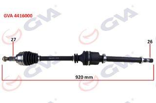 KOMPLE AKS SAĞ KANGOO 3 1.5 DCİ 08- 921MM resmi