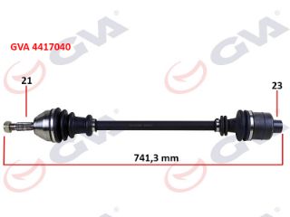 KOMPLE AKS SAĞ R21 MANAGER 1.7 86-93 742MM resmi