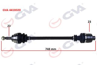 KOMPLE AKS SAĞ LAGUNA I 1.6 16V 93-01 747MM resmi