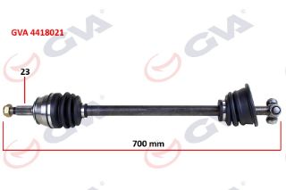 KOMPLE AKS SOL LAGUNA I 1.6 16V 93-01 700MM resmi