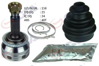 AKS KAFASI DIŞ ÖN HYUNDAİ İ-20 1.4CRDİ 08-15 90HP ABSLİ 48DİŞ 25X24X52.6 158MM resmi