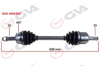 KOMPLE AKS SOL ACCENT ADMIRE 1.5CRDI 03-06 ABSLİ 44DİŞ 620MM resmi