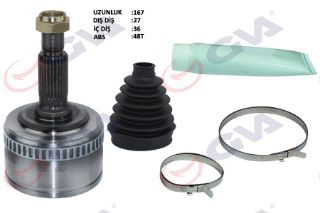 AKS KAFASI DIŞ ÖN MERCEDES VİTO 108 CDI 97-03 ABSLİ 48DİŞ 27X36X71.5 167MM resmi