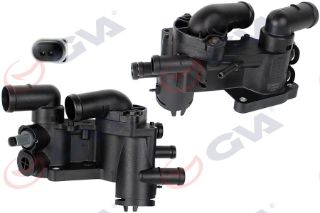TERMOSTAT 87C KOMPLE / MÜŞÜRLÜ POLO-SEAT CORDOBA-IBIZA-TOLEDO-FABIA 1.2-1.2 12V resmi