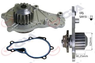 DEVİRDAİM 206-307-C2-C3-BİPPER-NEMO-FIESTA V-FUSION-P.TEPEE-BERLİNGO 1.4HDI DV4 F6J PA859 2S6Q8591BS resmi
