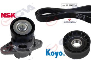 ALTERNATÖR GERGİ KİTİ KÜTÜKLÜ CLİO II-KANGOO-MEGANE I-SCENIC I-LOGAN 1.4-1.6 16V KLİMALI HİDR K015PK1750 resmi