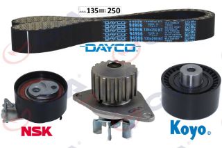 DEVİRDAİMLİ EKSANTRİK GERGİ KİTİ 135X254 P206-207-307-1007-C2-C3-C4 1.4 16V KFU ET3J4 resmi