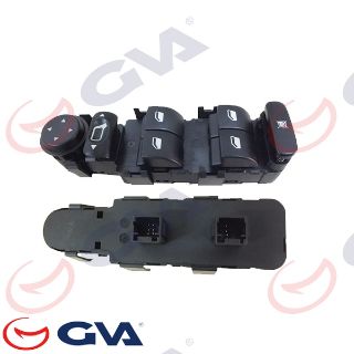 CAM AÇMA ANAHTARI CITROEN C4 SOL 04-11 DÖRTLÜ- AYNA AYARLI ÇERÇEVESİZ resmi