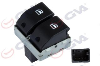 CAM AÇMA ANAHTARI ÖN SOL POLO 01-08 -SEAT İBİZA 04- 4 FİŞ-ÇİFTLİ resmi