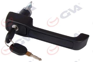 DIŞ KAPI KOLU ANAHTAR SETLİ ÖN SAĞ ANAHTAR DELİKLİ SİYAH DESENLİ UNO 89-95 resmi