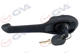 DIŞ KAPI KOLU ÖN SAĞ ANAHTAR DELİKLİ SİYAH DESENLİ TEMPRA 159 90-97 -TİPO 160 87-95 resmi