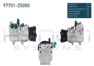 KLIMA KOMPRESÖRU 4 PK 125MM HYUNDAİ ACCENT ADMIRE 1.3İ - 1.5İ 2000-2005 / GETZ 1.3İ 2002-2008 / SONATA II 2.0İ 1994-1998 resmi