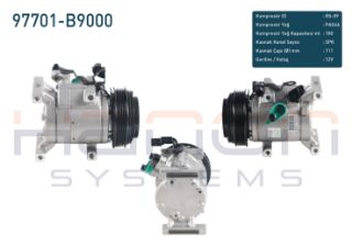 KLIMA KOMPRESÖRU 5 PK 111MM HYUNDAİ I10 1.0 - 1.2 2013- resmi