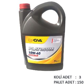 MOTOR YAĞI 10W40 7 LT PLATINUM YARI SENTETİK API SL/CF resmi