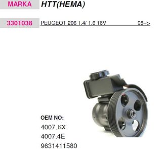 HİDROLİK DİREKSİYON POMPASI (HEMA) P206 2 CIVATALI TU1JP / / TU3A / TU3JP / TU5JP / TU5JP4 KASNAK CAP:135MM resmi