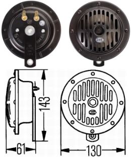 KORNA 24V SÜPERTON TEKLI KALIN 310 HZ resmi