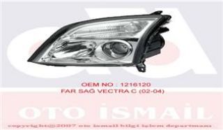 FAR SİNYAL SAĞ VECTRA C 04/02-08/05-KOMBİ 10/03-08/05-SIGNUM 05/03-08/05 ELEKTRİKLİ H7 H7 resmi