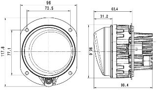SİS VE KÖŞE LAMBASI LED SOL UNİVERSAL CV 11434536 resmi