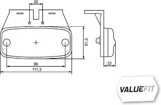 YAN İZ LAMBASI UNİVERSAL UNİVERSAL CV 2PS963639067-2PS963639061-2PS963639077-E91553-2PS963639071-2PS963639071-40.120.021-2PS963639061-2PS9 resmi