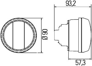 İNDİKATOR UNİVERSAL BEYAZ ÖN TRACTOR-CONSTRUCTİON MACHİNE 8086101200-G650901020100-2096290-5829490-280595360-8086101200-G650901020100----- resmi
