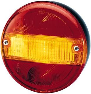ARKA STOP LAMBASI YUVARLAK TIP 12 V,24 V HALOJEN  MAN MERCEDES DAF IVECO UNIVERSAL resmi