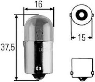 AMPUL 67 HALOJEN  24V 5W R5W-  BA15S HEAVY DUTY MAN VOLVO MERCEDES resmi