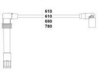 BUJİ KABLOSU PASSAT 2.0 GOLF IV BORA 1.8 99> resmi