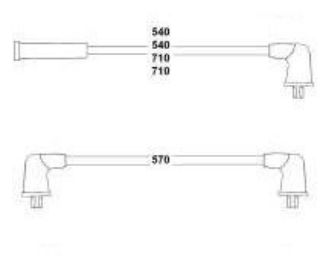 BUJİ KABLO TAKIMI SWİFT G13B - SUBARU JUSTY II 1.3 4X4 resmi