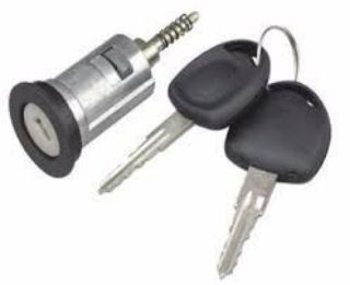KONTAK KİLİT SİLİNDİRİ + 2 ANAHTAR ASTRA F HB - ASTRA F SEDAN - ASTRA F CLASSIC - COMBO - CORSA B - TIGRE resmi