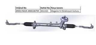 DİREKSİYON KUTUSU 3011321 MEGANE-IV 490017441R 490010675R resmi