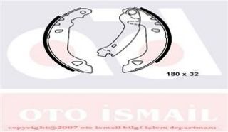 ARKA PABUÇ BALATA TMPR 1.4 1.6 90-96 TİPO 1.4 1.6 1.9 89-95 PUNTO 1.2 1.6 1.7D 94-99 180X32 resmi