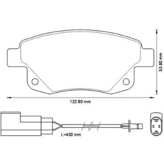 ARKA BALATA FİŞLİ TRANSİT V347 2.2 2.4 3.2 TDCI 07/06 11 resmi