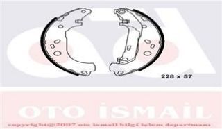 ARKA PABUÇ BALATA TRANSİT TOURNEO CONNECT 1.8 1.8Dİ 1.8TDCİ 02-12.2013 228X57 resmi