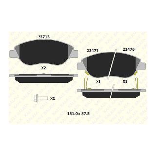 ÖN BALATA FIAT EGEA 1.4-1.4 LPG-1.6D 16 resmi