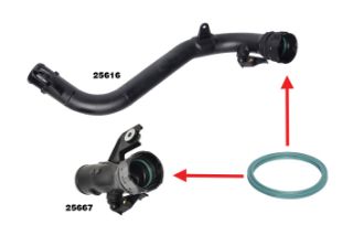 TURBO HORTUMU CONTASI NİSSAN JUKE 1.5 DCI NV 200 1.5 DCI CUBE 1.5 DCI QASHQAI 1.5 DCI / EURO V resmi