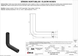 50MM X 61MM 25CM X 25CMDİRSEK HORTUMUSICAK VE SOĞU K SU KULLANIMI İÇİN resmi
