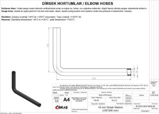 DIRSEK HORTUMU Q 16MM 15CMX25CM resmi