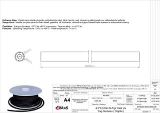 DIŞTAN ÖRGÜLÜ BENZİN YAKIT HORTUMU 4.0 MM X 8.0 MM NBR-B TİPİ-MAKARALI resmi