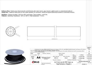 9.0MM X 14.0MMYAKIT HORTUMU ( ÜNİVERSAL )B  TİPİ resmi