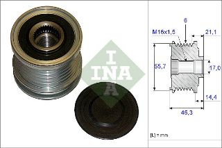 ALTERNATÖR KASNAĞI AUDI A4-A6 01-06 1.6-2.0 BENZİNLİ ALT-ALZ-BFB resmi